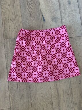 Golftini Say it out loud womens golf skort Pink Red Small
